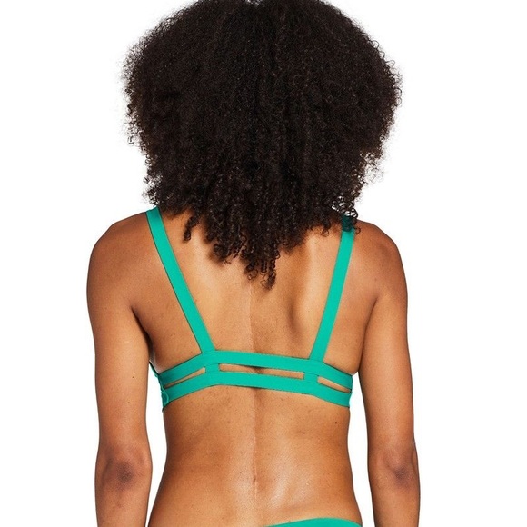 Vitamin A Swim Vitamin A Neutra Bikini Top In Emerald Ecolux S